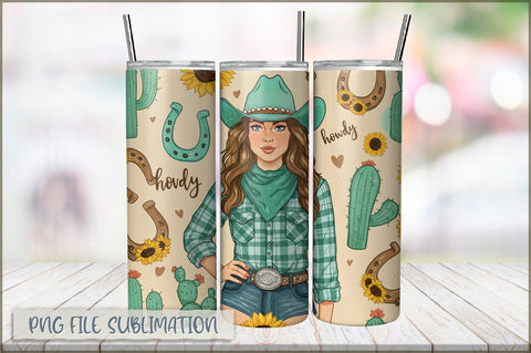 Badass Girl 20 Oz Tumbler Wrap PNG Sublimation Shetara Begum 