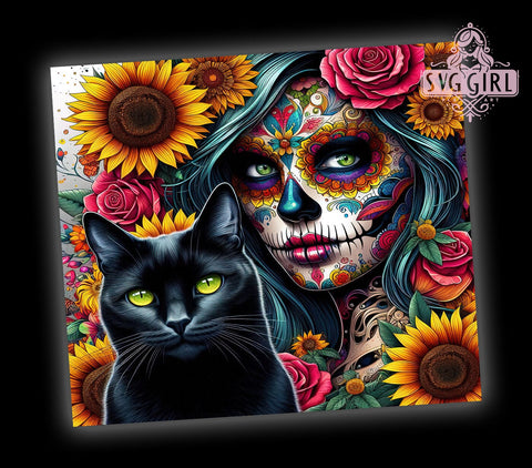 Badass Hippie Skeleton 20oz Tumbler, Straight Tapered Tumbler Wrap, Funny Sarcastic Tumbler Png, Instant Digital Download Sublimation SvggirlplusArt 