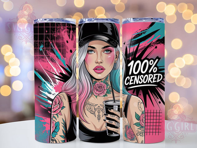 Badass Woman Sassy Quote Tumbler, Sassy Quote Cup, Empowerment Drinkware Design, Fierce Women Gift, Bold Sublimation Wrap, Confident Girl Tumbler, Funny Feminist Cup Sublimation SvggirlplusArt 