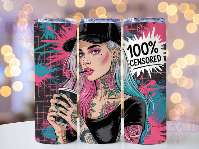 Badass Woman Sassy Quote Tumbler, Sassy Quote Cup, Empowerment Drinkware Design, Fierce Women Gift, Bold Sublimation Wrap, Confident Girl Tumbler, Funny Feminist Cup Sublimation SvggirlplusArt 