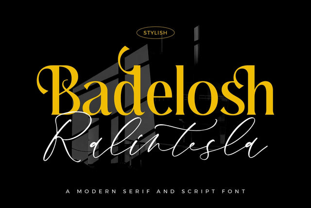 Badelosh Ralintesla Font Duo Font Storytype Studio 
