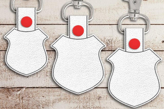 Badge Blank ITH Key Fob Applique Embroidery Embroidery/Applique DESIGNS Risa Rocks It 