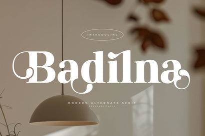 Badilna - Modern Alternate Serif Font Letterena Studios 