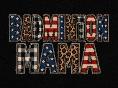 Badminton Mama PNG Patriotic Sports Art SVG artprintfile 