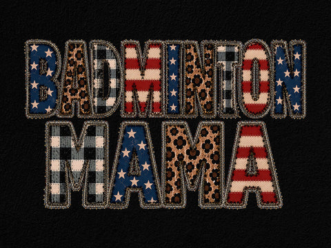 Badminton Mama PNG Patriotic Sports Art SVG artprintfile 