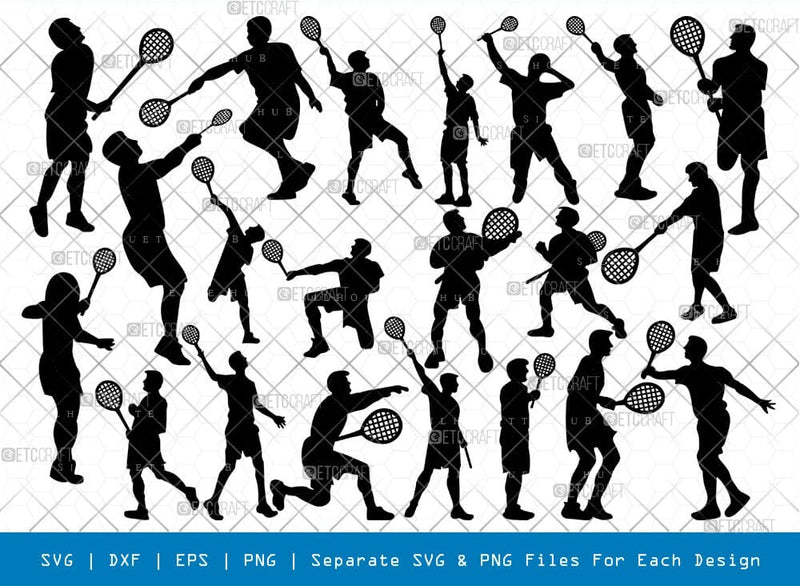 Badminton Player Svg Cricut Cut Files Png Bundle, SB01151 SVG ETC Craft 