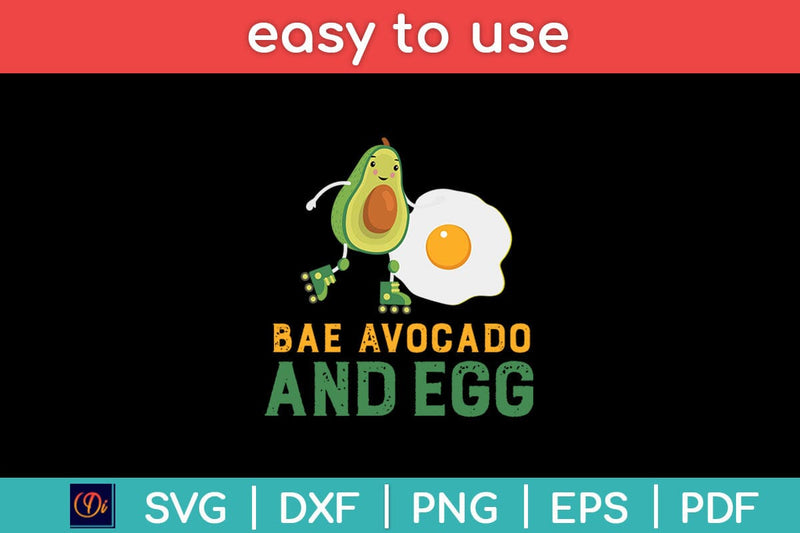 Bae Avocado And Egg Food Pun Keto Diet Svg Design SVG artprintfile 