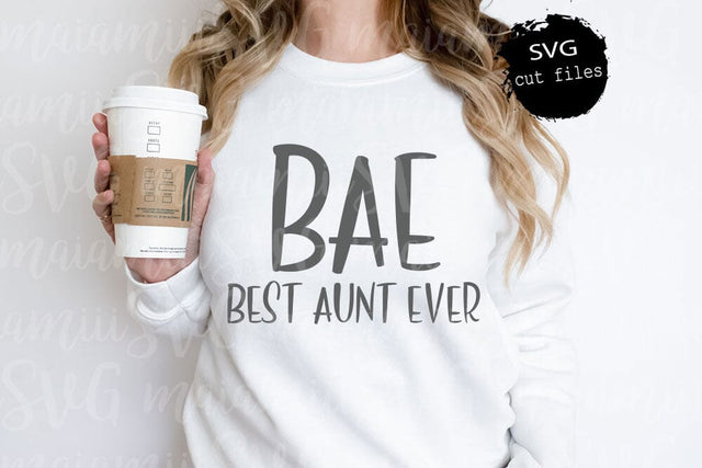 BAE svg, Aunt Shirt Svg, Best Aunt Ever Svg, Best Auntie Svg, Promoted To Auntie, Best Aunt Shirt Svg SVG MaiamiiiSVG 