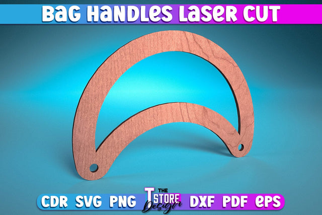 Bag Handles Laser Cut | Accessories Laser Cut Design | CNC Files SVG The T Store Design 