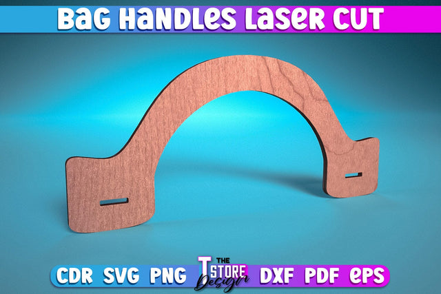 Bag Handles Laser Cut | Accessories Laser Cut Design | CNC Files SVG The T Store Design 