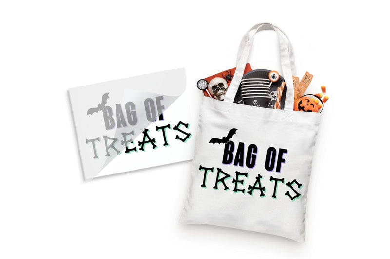 Bag of Treats Halloween DTF Heat Transfer Physical So Fontsy T-Shirt Iron-On Transfer Shop 4x4