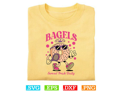Bagels Served Fresh Daily Shirt, Tennis Lover SVG, Sports SVG, Tennis Family Svg SVG Creativeart88 