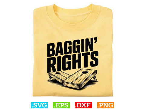 Baggin' Rights SVG, Funny Cornhole Shirt Svg, Cornhole Clipart, Cornhole Game Shirt SVG Creativeart88 