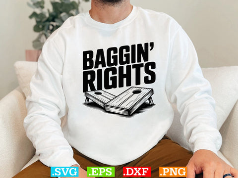 Baggin' Rights SVG, Funny Cornhole Shirt Svg, Cornhole Clipart, Cornhole Game Shirt SVG Creativeart88 