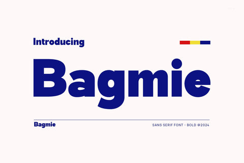 Bagmie - Modern Sans Serif Font Font studioalmeera 