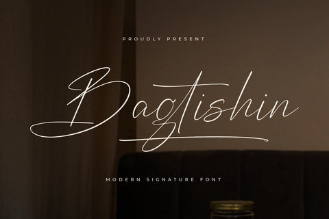 Bagtishin - Modern Signature Font Font Letterena Studios 