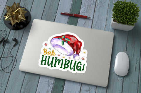 Bah humbug Sticker Design Sublimation Regulrcrative 