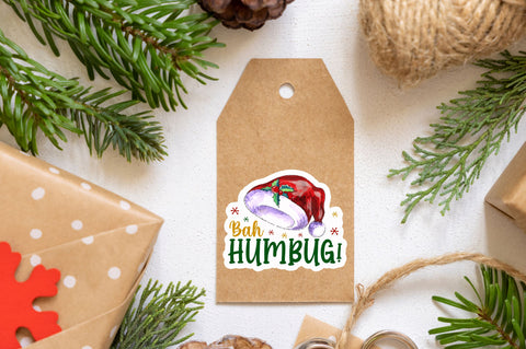 Bah humbug Sticker Design Sublimation Regulrcrative 