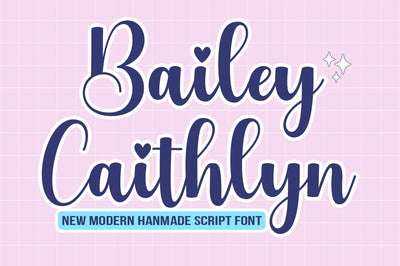 Bailey Caithlyn Font Studio Natural Ink 