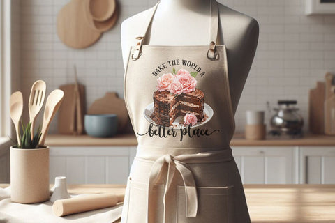 Bake The World A Better Place Sublimation Design Sublimation BijouBay 