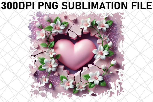 bake with flair! , Crisp PNG designs for cookie cutters, 3D Heart Sublimation afrosvg 