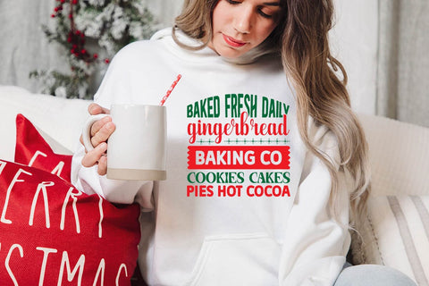 Baked fresh daily gingerbread baking co cookies cakes pies hot cocoa SVG Angelina750 