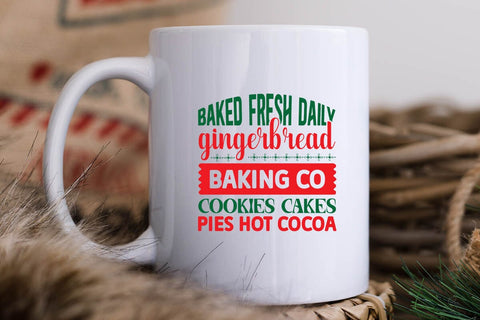 Baked fresh daily gingerbread baking co cookies cakes pies hot cocoa SVG Angelina750 