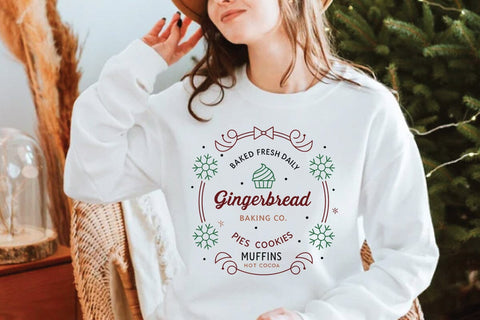 Baked fresh daily gingerbread baking co pies cookies muffins hot cocoa SVG Angelina750 