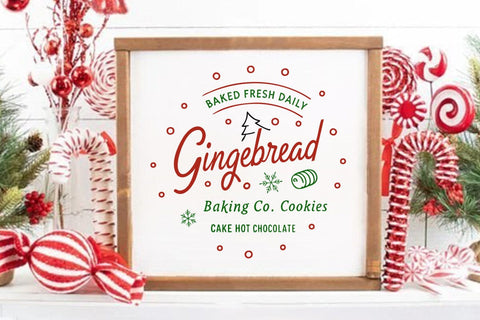 Baked fresh daily gingerbread baking co. pies cookies muffins hot cocoa SVG Angelina750 