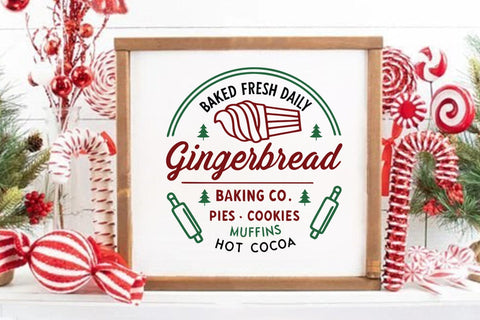 Baked fresh daily gingerbread baking co pies cookies muffins hot cocoa SVG Angelina750 