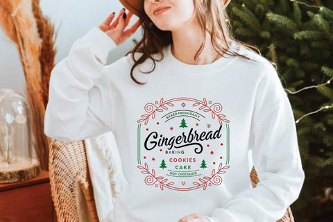 Baked fresh daily gingerbread baking co. pies cookies muffins hot cocoa SVG Angelina750 