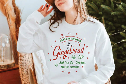 Baked fresh daily gingerbread baking co. pies cookies muffins hot cocoa SVG Angelina750 
