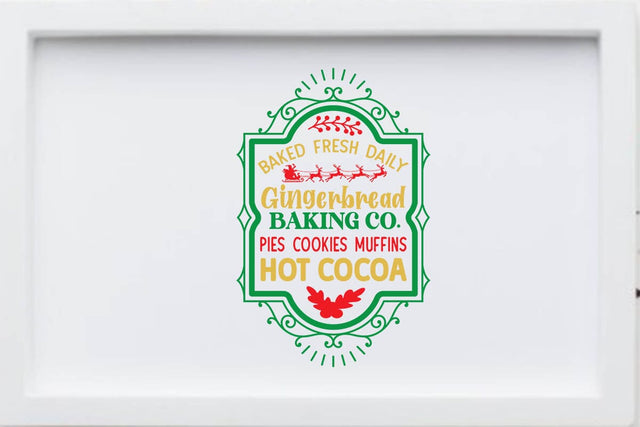 Baked fresh daily gingerbread baking co pies cookies muffins hot cocoa SVG Angelina750 