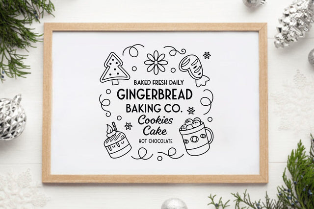 Baked fresh daily gingerbread baking co pies cookies muffins hot cocoa SVG Angelina750 