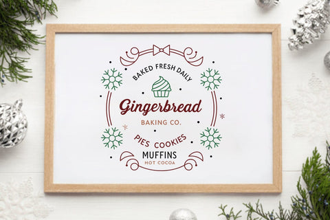 Baked fresh daily gingerbread baking co pies cookies muffins hot cocoa SVG Angelina750 