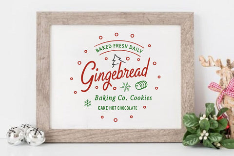 Baked fresh daily gingerbread baking co. pies cookies muffins hot cocoa SVG Angelina750 