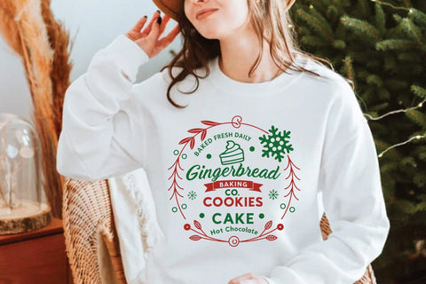 Baked fresh daily gingerbread baking co. pies cookies muffins hot cocoa SVG Angelina750 