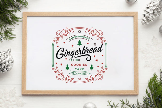 Baked fresh daily gingerbread baking co. pies cookies muffins hot cocoa SVG Angelina750 