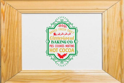 Baked fresh daily gingerbread baking co pies cookies muffins hot cocoa SVG Angelina750 