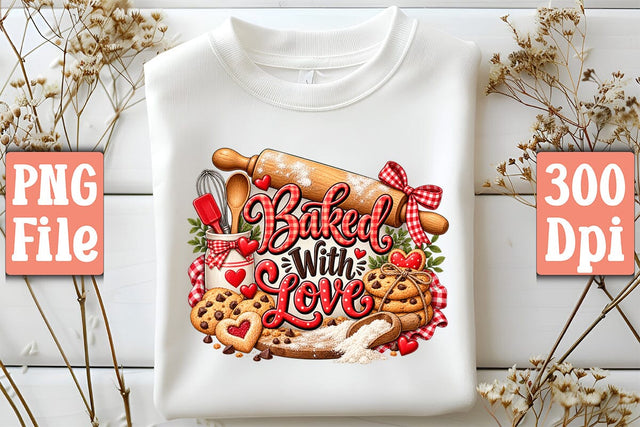 Baked With Love PNG Sublimation Craftlabsvg24 