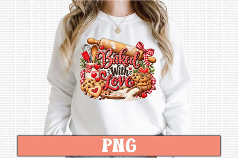 Baked With Love PNG Sublimation Craftlabsvg24 