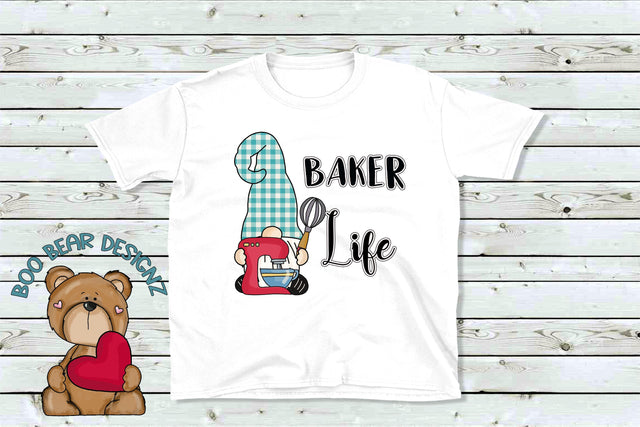 Baker Life Gnome Clipart Sublimation Boo Bear Designz 