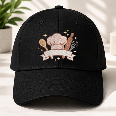 Baking Chef Hat Kitchen Utensils Machine Embroidery Design Personalized Baker File Embroidery/Applique DESIGNS PatternFeed8 