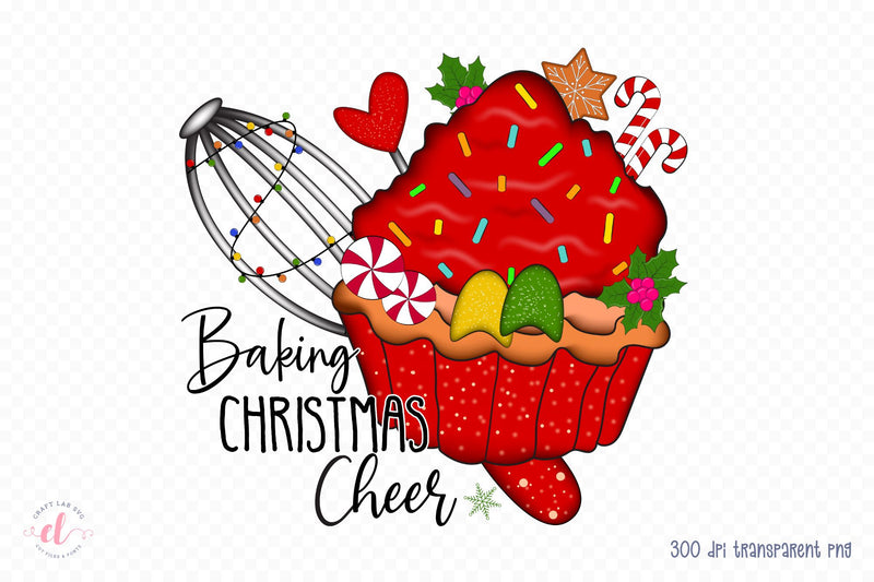 Baking Christmas Cheer PNG Sublimation Sublimation CraftLabSVG 