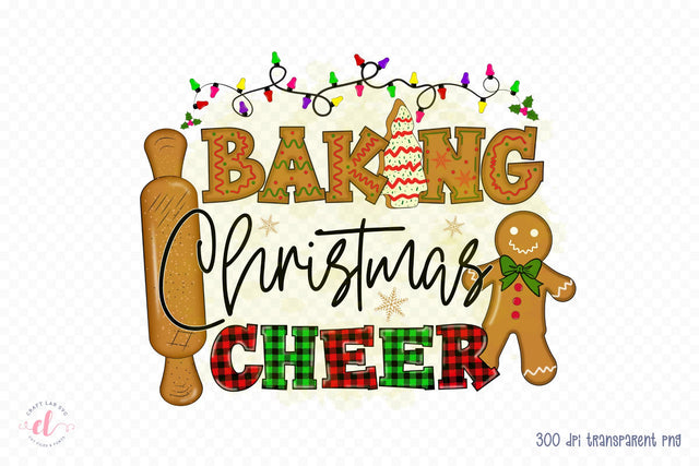 Baking Christmas Cheer PNG Sublimation Sublimation CraftLabSVG 