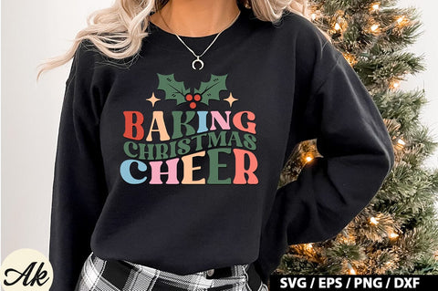 Baking christmas cheer Retro SVG SVG akazaddesign 