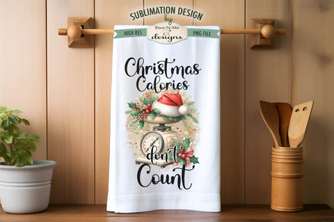 Baking Christmas Memories Kitchen Towel Sublimation Designs Sublimation Ewe-N-Me Designs 