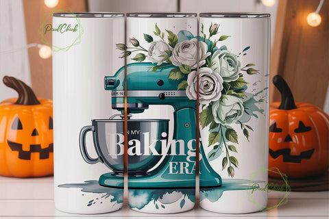 Baking Era 20oz Tumbler Wrap Sublimation PixelChick 