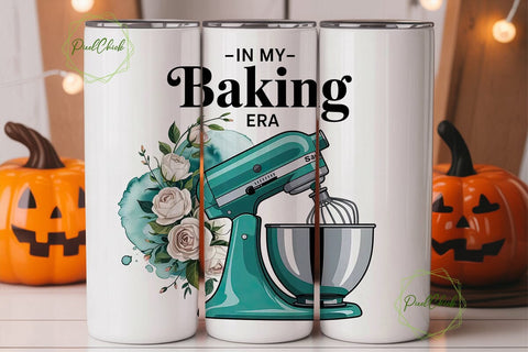 Baking Era 20oz Tumbler Wrap Sublimation PixelChick 