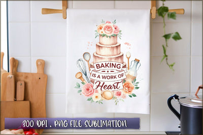Baking is a work of heart Sublimation Sublimation Shetara Begum 